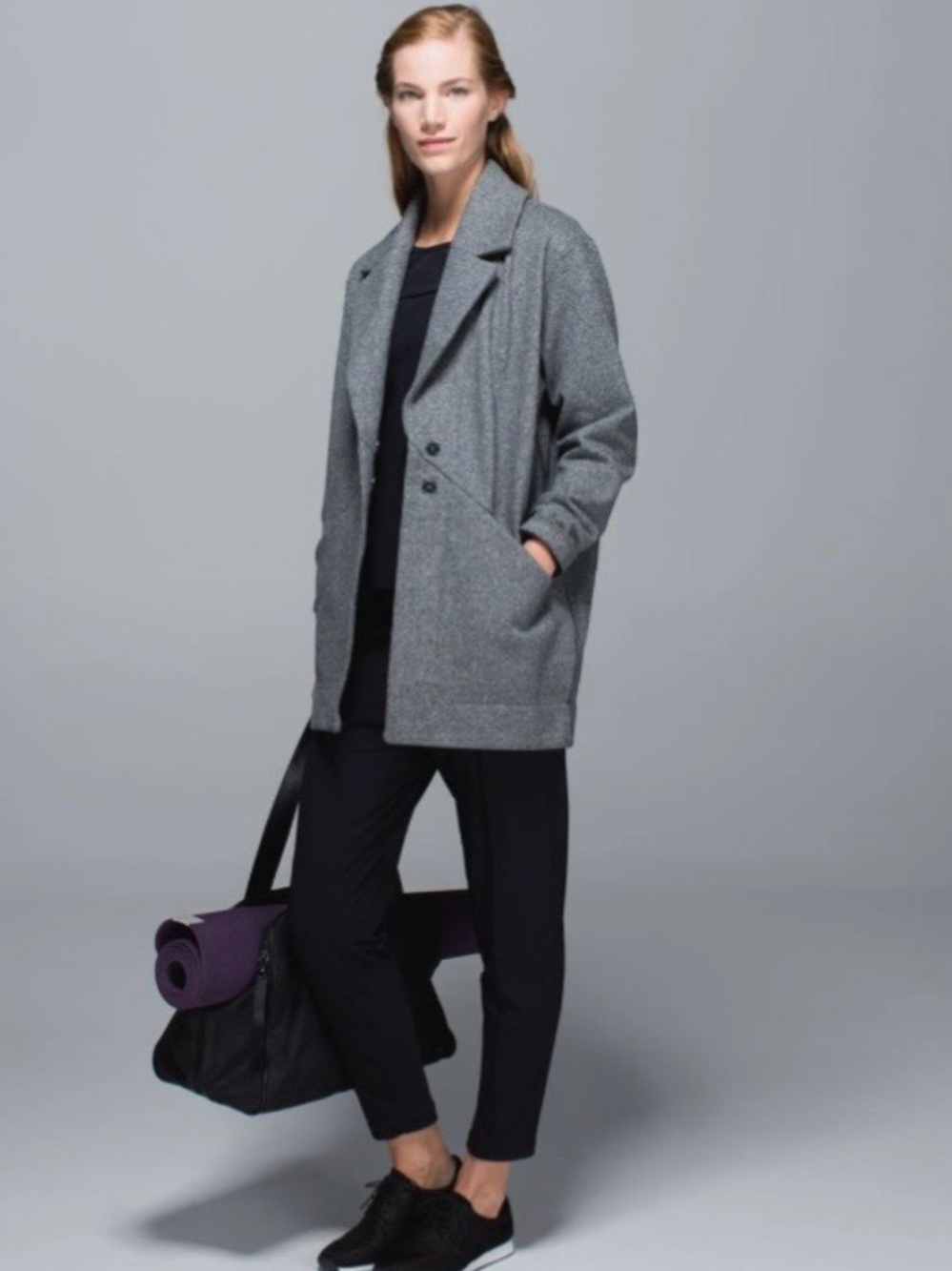 lululemon athletica Grey Relaxed Blazer Coat - Picture 2 of 5